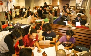 Hackweekend Developers at Work